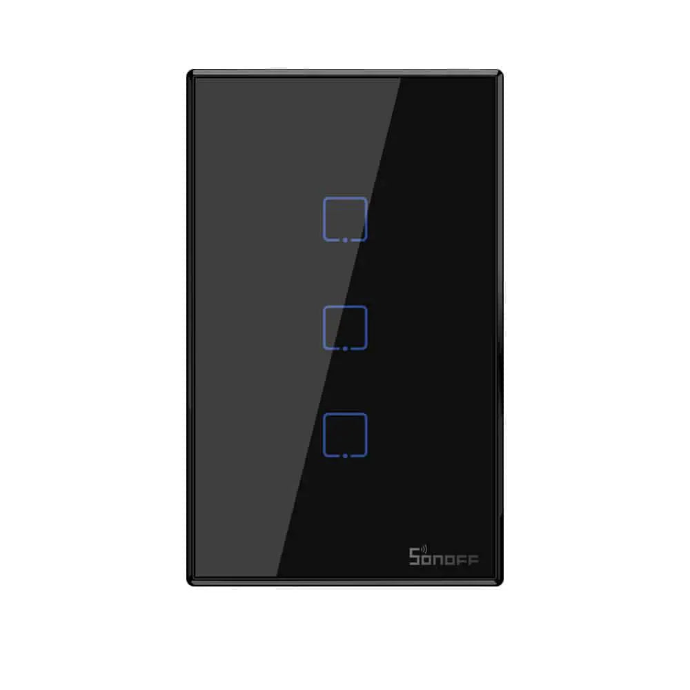 Sonoff smart light switch black 3ch wifi and RF - Elite Renewable Solutions
