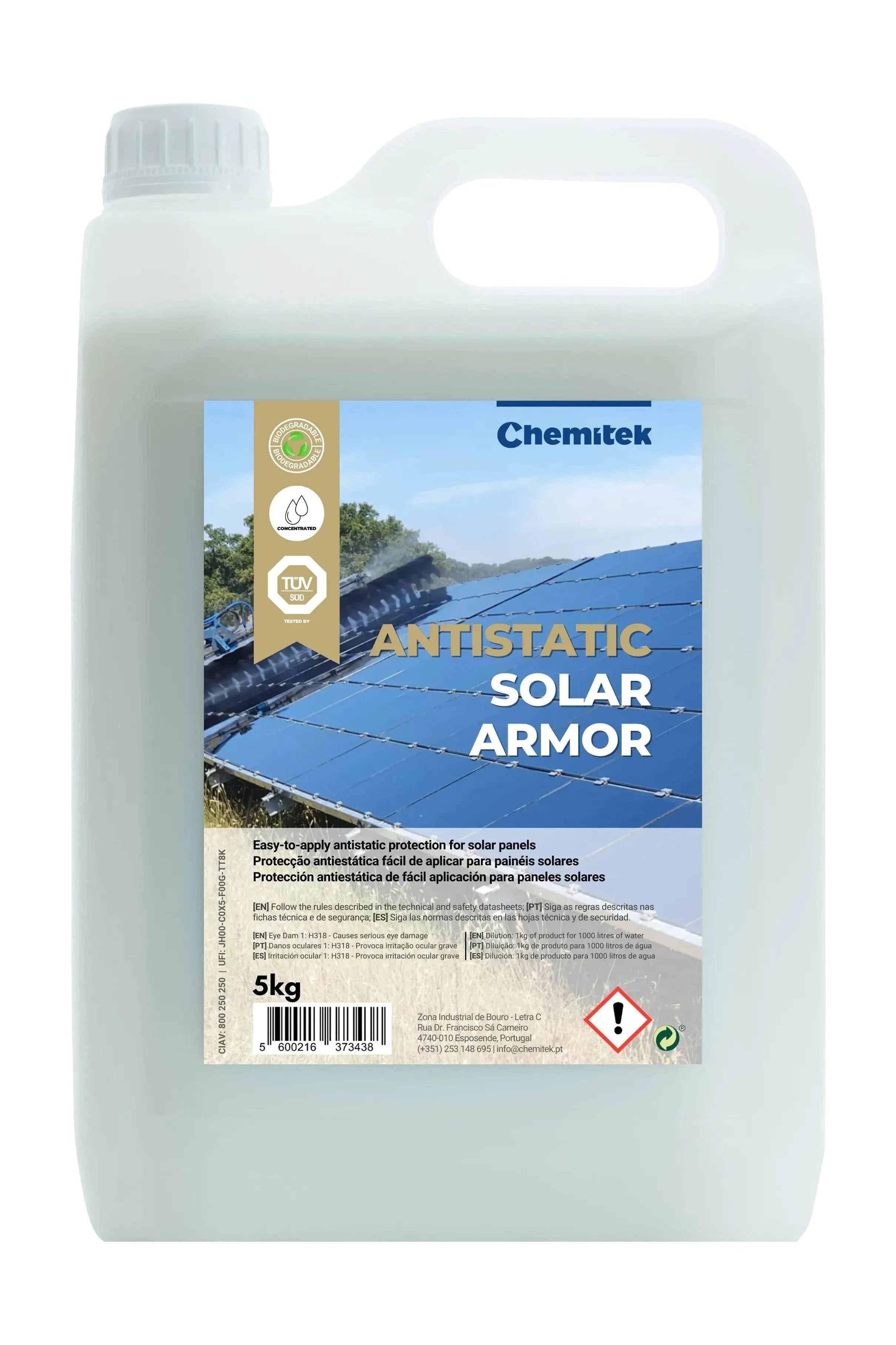 CHEMITEK ANTISTATIC SOLAR ARMOR 2KG - Elite Renewable Solutions