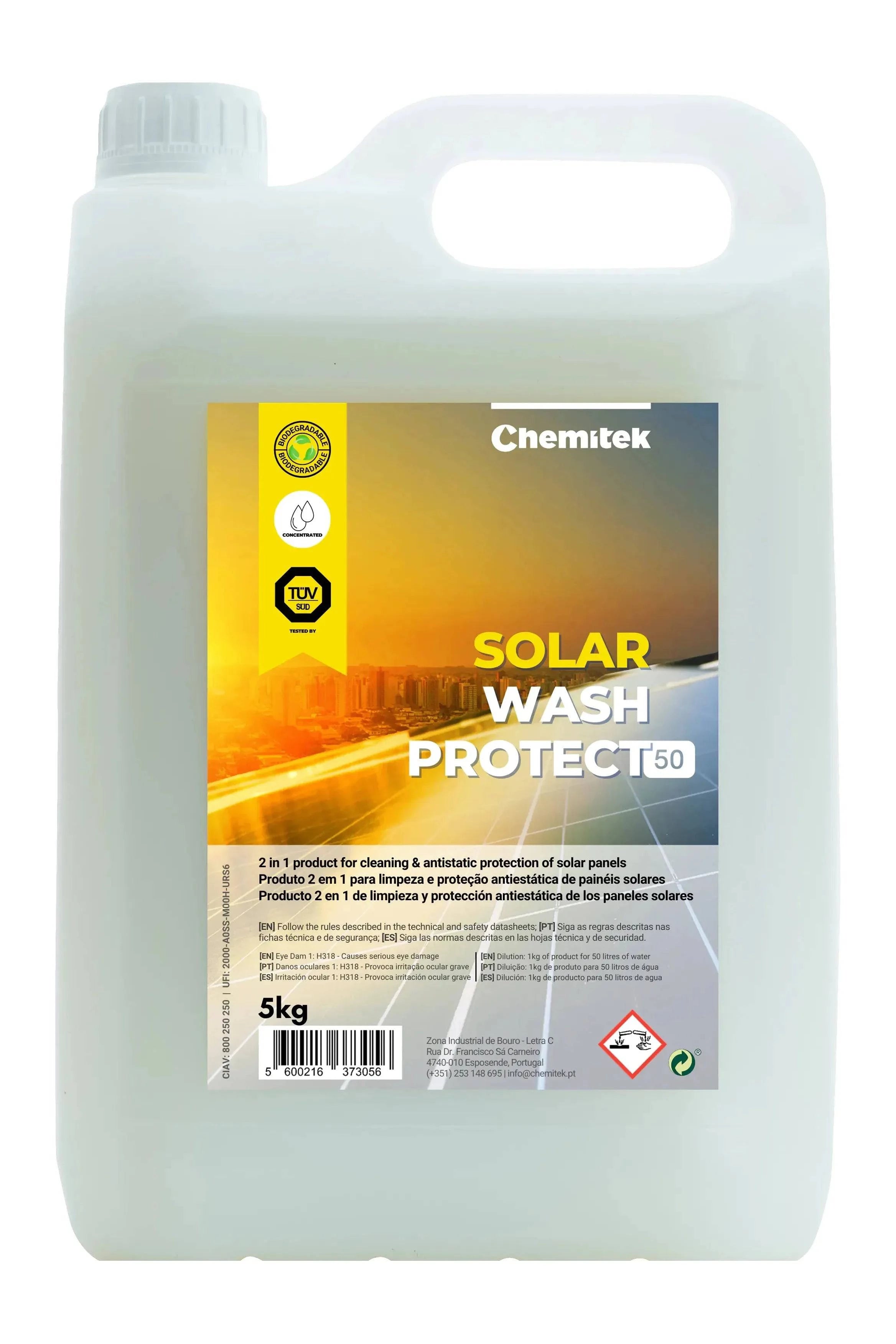 CHEMITEK SOLAR WASH PROTECT 50 5KG - Elite Renewable Solutions