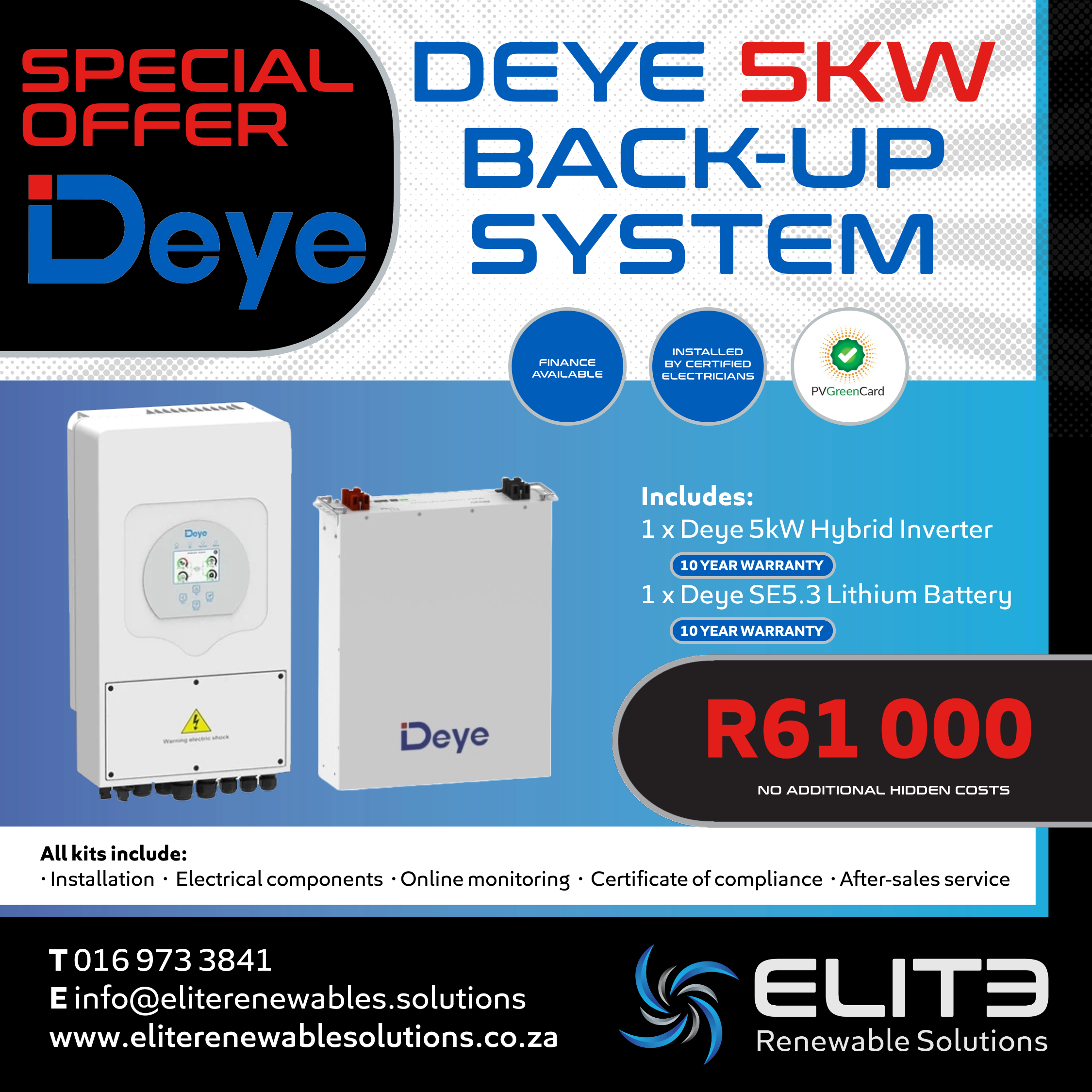 Deye 5Kw Back-up System - Elite Renewable Solutions