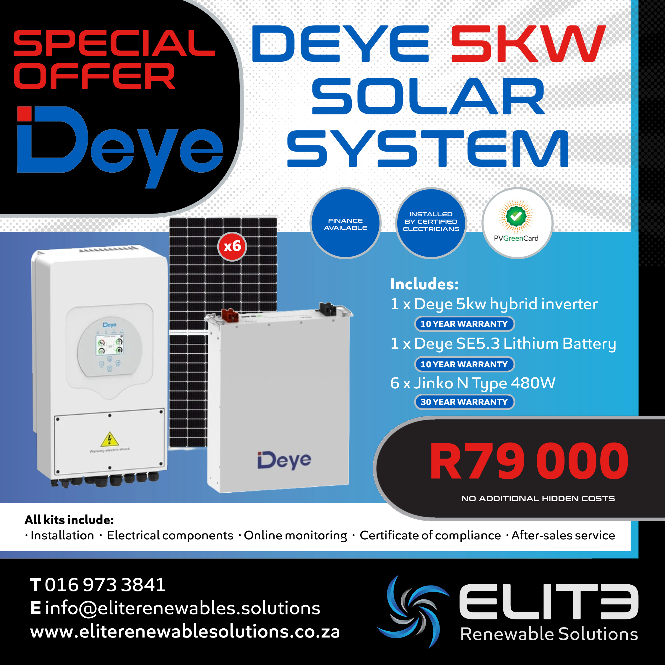 Deye 5Kw Solar System - Elite Renewable Solutions