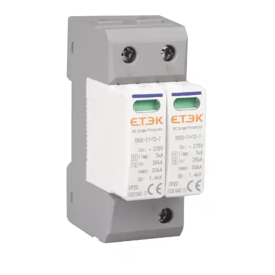 Etek AC 1P+N Surge Protection Device Type T2 275V 20KA - Elite Renewable Solutions