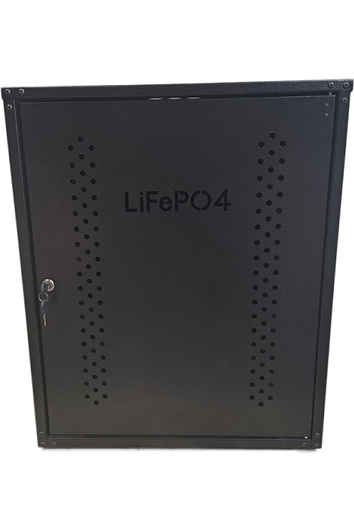LiFePo4 Battery Cabinet : Fits 5 x Pylontech US5000 (Black) - Elite Renewable Solutions