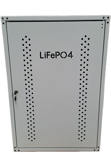 LiFePo4 Battery Cabinet : Fits 2 x Pylontech US3000 / Shoto 5.1 (Off-White) - Elite Renewable Solutions