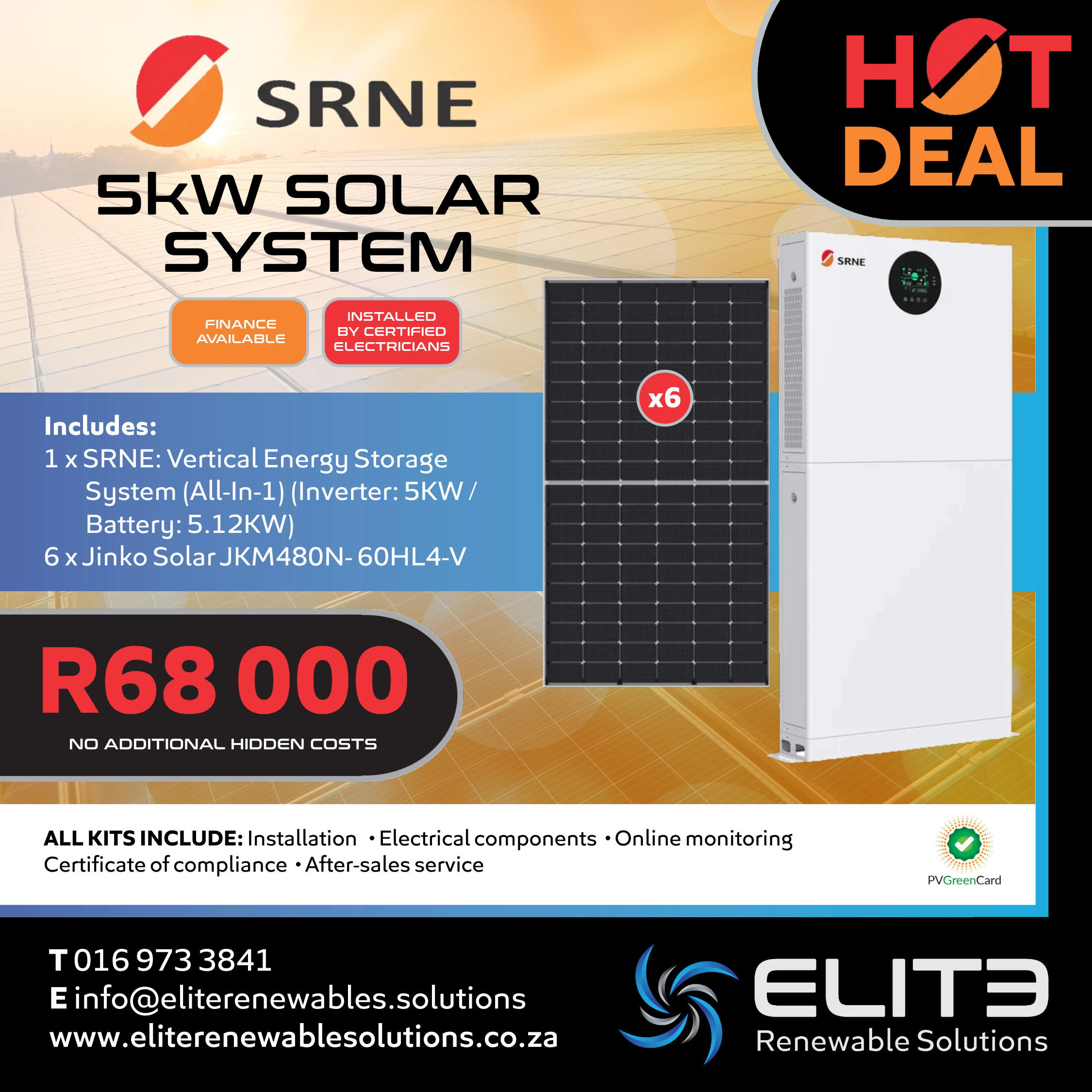 SRNE 5Kw Solar System - Elite Renewable Solutions