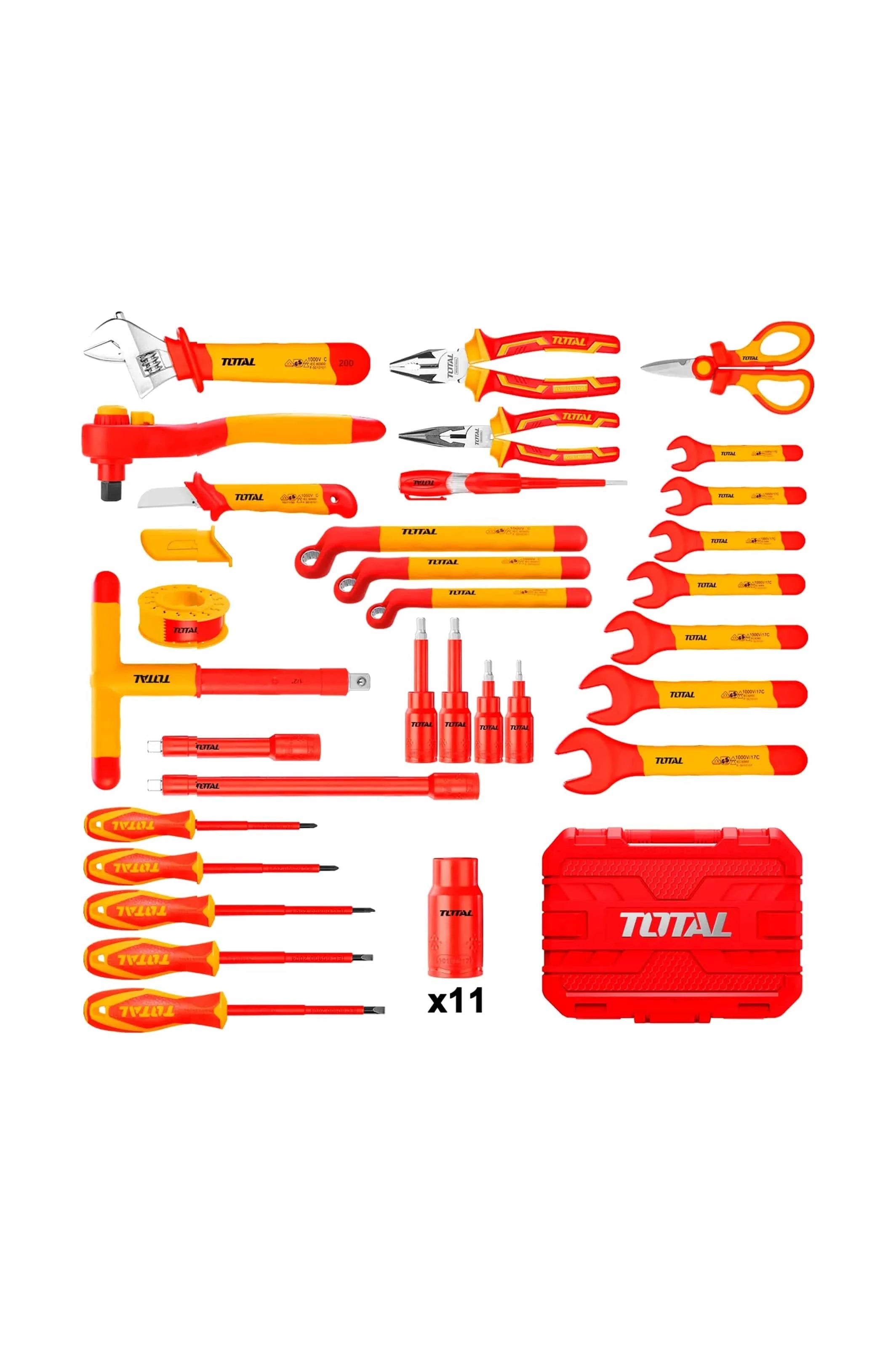 TOTAL INSULATED HAND TOOLS SET 41 PIECES - Elite Renewable Solutions