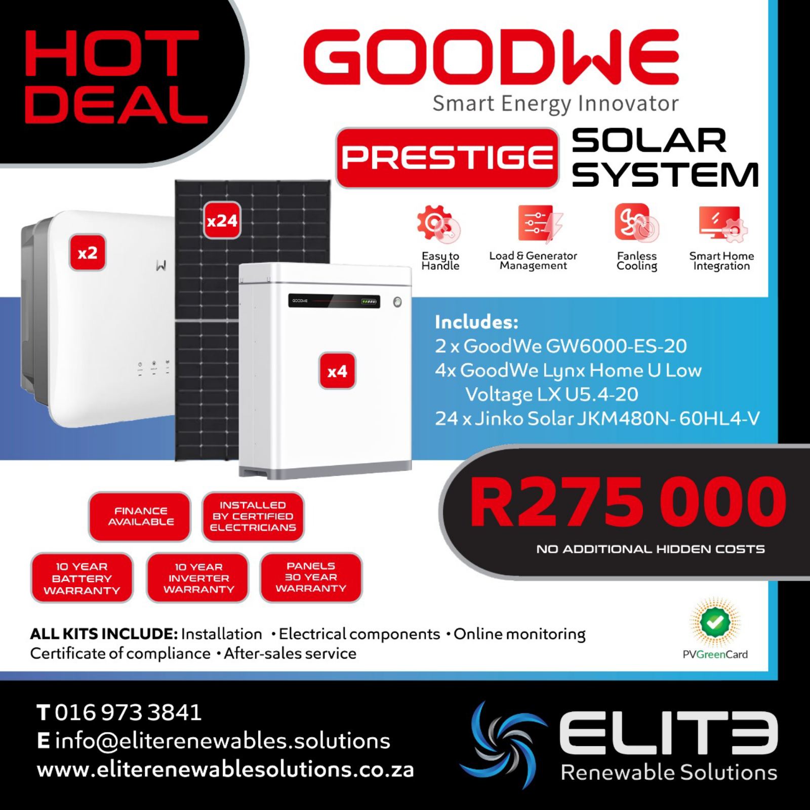 Goodwe 6Kw Prestige Solar System - Elite Renewable Solutions