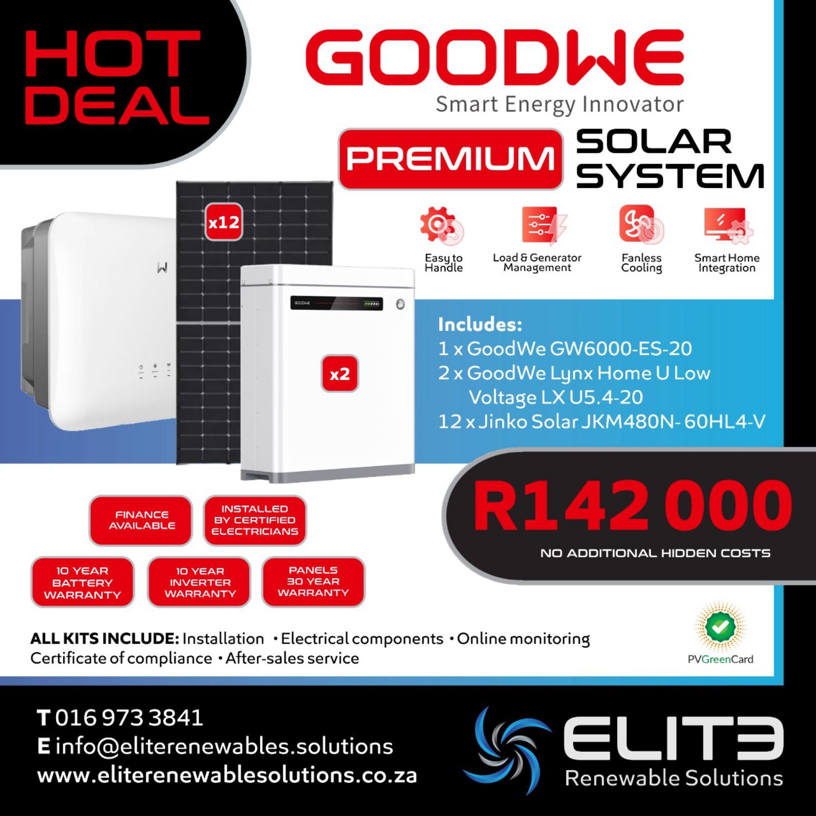 Goodwe 6Kw Premium Solar System - Elite Renewable Solutions