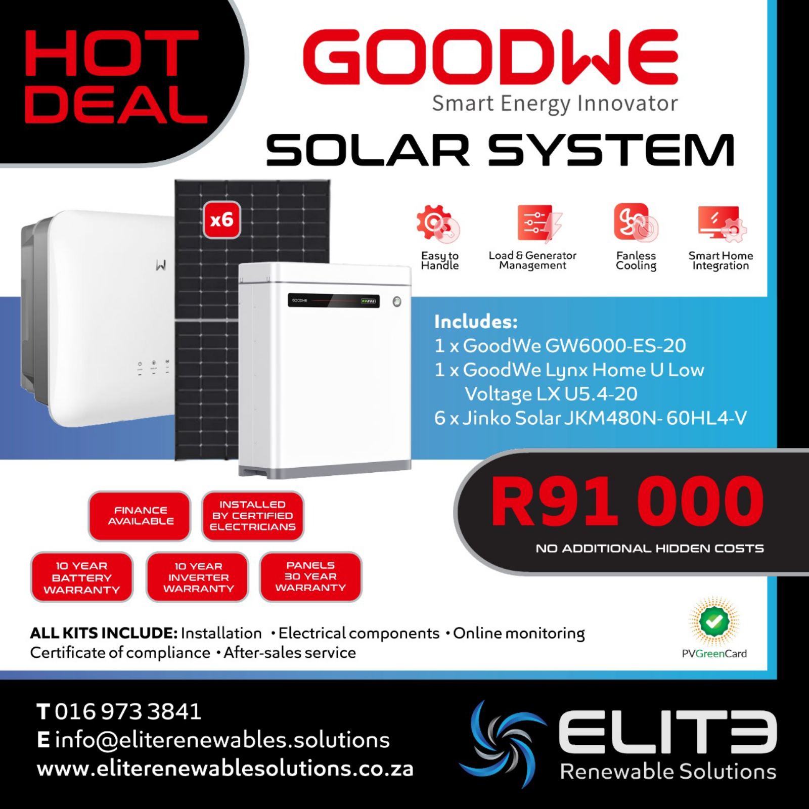 Goodwe 6Kw Solar System - Elite Renewable Solutions
