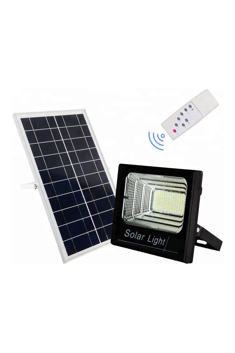 60W black solar floodlight cool white - Elite Renewable Solutions